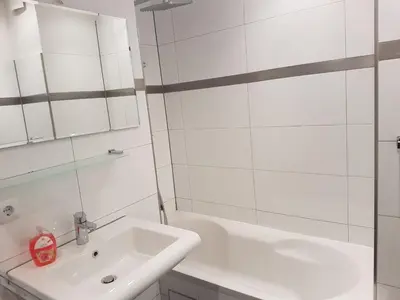 Ein Badezimmer in der Unterkunft Wohnung Weitblick Haan