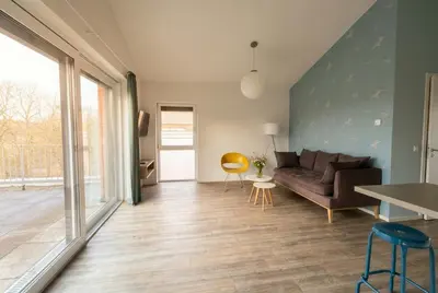 Ein Sitzbereich in der Unterkunft Steverbett Hotel