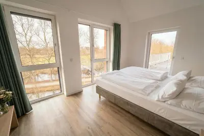 Ein Bett oder Betten in einem Zimmer der Unterkunft Steverbett Hotel