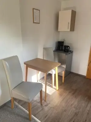 Küche/Küchenzeile in der Unterkunft Ferienwohnung Laux