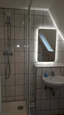 Ein Badezimmer in der Unterkunft Ferienwohnung Laux
