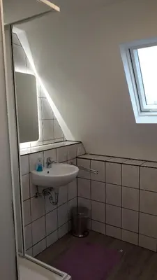 Ein Badezimmer in der Unterkunft Ferienwohnung Laux