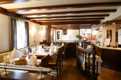 Ein Sitzbereich in der Unterkunft Wegermann`s BIO-Landhaus im Wodantal