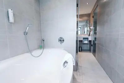 Ein Badezimmer in der Unterkunft HOTEL KOCKS am Mühlenberg