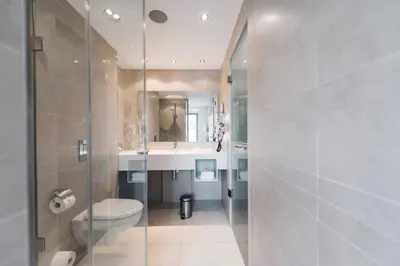 Ein Badezimmer in der Unterkunft HOTEL KOCKS am Mühlenberg