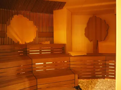 Ein Sitzbereich in der Unterkunft Hofhotel Grothues-Potthoff