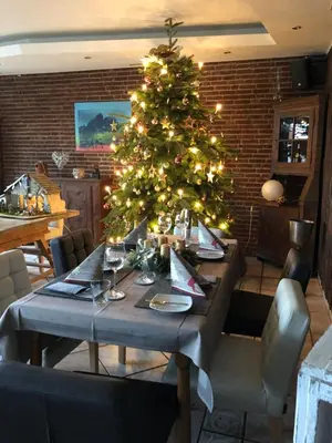 Ein Sitzbereich in der Unterkunft Das kleine Landhotel