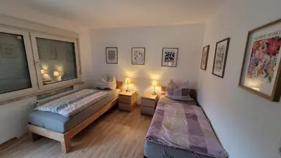 Ein Bett oder Betten in einem Zimmer der Unterkunft Wohnung in Datteln