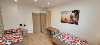 Ein Bett oder Betten in einem Zimmer der Unterkunft Wohnung in Datteln