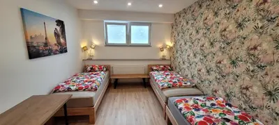Ein Bett oder Betten in einem Zimmer der Unterkunft Wohnung in Datteln