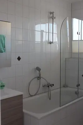 Ein Badezimmer in der Unterkunft Ferienwohnung