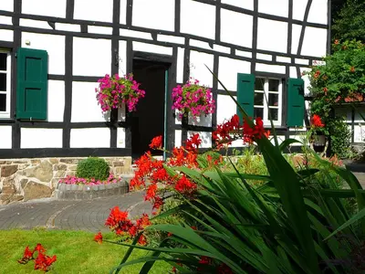 Ein Garten an der Unterkunft Gästehaus Wahnenmühle