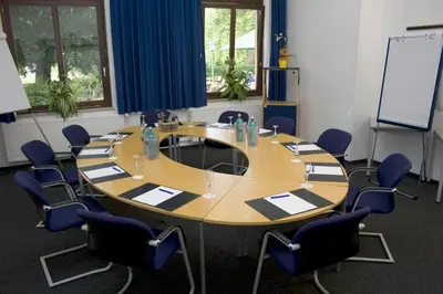 Der Geschäftsbereich oder Konferenzraum in der Unterkunft Hotel Haus Hohenstein