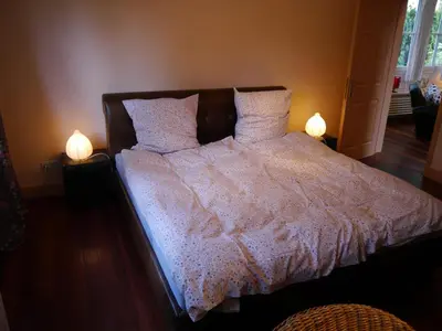 Ein Bett oder Betten in einem Zimmer der Unterkunft Haus Honigstal Landhaus Café