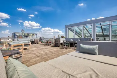 Ein Sitzbereich in der Unterkunft Unperfekthotel CoWorkingHotel