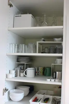 Küche/Küchenzeile in der Unterkunft Ferienwohnung Hardtblick