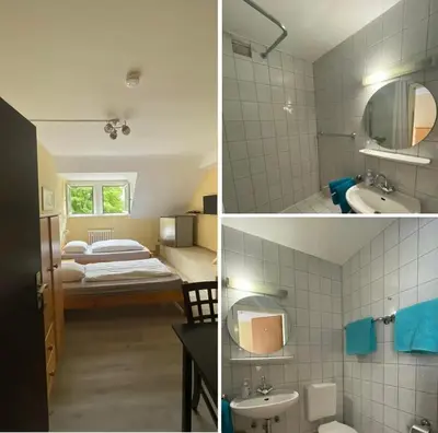 Ein Badezimmer in der Unterkunft Hotel Haus Schürmann