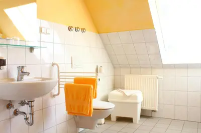 Ein Badezimmer in der Unterkunft Kessenbrock Appartements