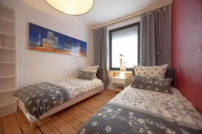 Ein Bett oder Betten in einem Zimmer der Unterkunft Apartmenthaus Lorbach