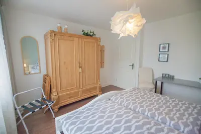 Ein Bett oder Betten in einem Zimmer der Unterkunft Apartmenthaus Lorbach