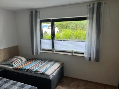 Ein Bett oder Betten in einem Zimmer der Unterkunft Ferienwohnung Blankenstein