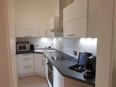Küche/Küchenzeile in der Unterkunft Business Apartment Briller Viertel