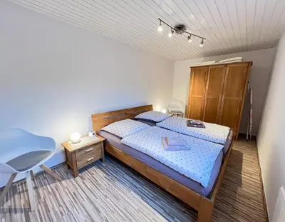Ein Bett oder Betten in einem Zimmer der Unterkunft Am Grünenplatz 63