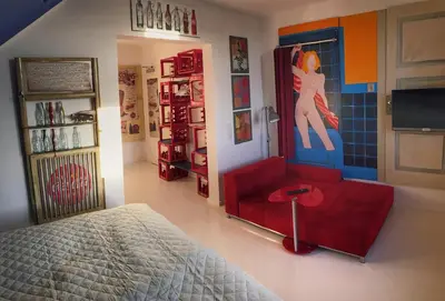 Ein Bett oder Betten in einem Zimmer der Unterkunft Road Stop Wuppertal
