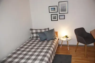 Ein Bett oder Betten in einem Zimmer der Unterkunft Hotel Jägerhof