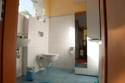 Ein Badezimmer in der Unterkunft Ferienwohnung Keull
