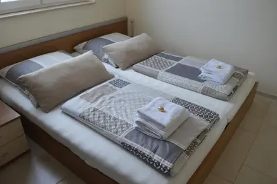 Ein Bett oder Betten in einem Zimmer der Unterkunft Apartment Meerfeld
