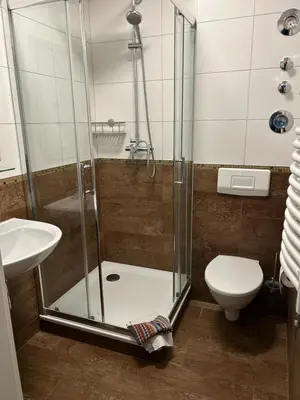 Ein Badezimmer in der Unterkunft Ferienwohnung