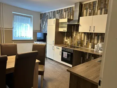 Küche/Küchenzeile in der Unterkunft Ferienwohnung