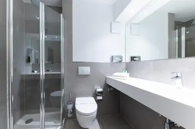 Ein Badezimmer in der Unterkunft Hotel im Park