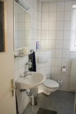 Ein Badezimmer in der Unterkunft Ferienwohnung Ohligs