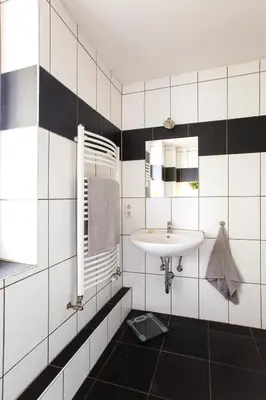 Ein Badezimmer in der Unterkunft Neanderappartement