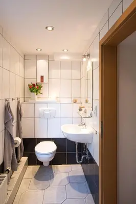 Ein Badezimmer in der Unterkunft Neanderappartement