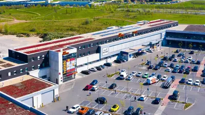 Blick auf McDreams Hotel Essen aus der Vogelperspektive