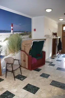 Ein Sitzbereich in der Unterkunft Hotel Eichenhof