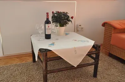 Getränke in der Unterkunft Ferienwohnung Weitblick
