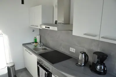 Küche/Küchenzeile in der Unterkunft Ferienwohnung Weitblick