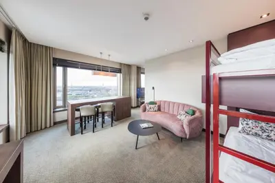 Ein Bett oder Betten in einem Zimmer der Unterkunft Van der Valk Hotel Düsseldorf