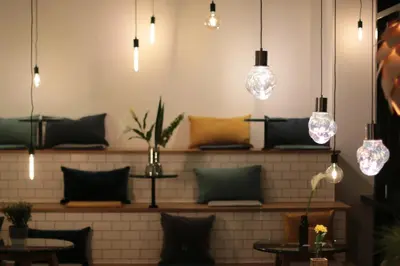 Ein Sitzbereich in der Unterkunft McDreams Hotel Düsseldorf-City