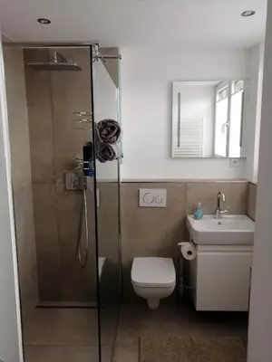 Ein Badezimmer in der Unterkunft Apartment Jakimovski