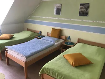 Ein Bett oder Betten in einem Zimmer der Unterkunft Naturfreundehaus Gelsenkirchen Fritz Bohne
