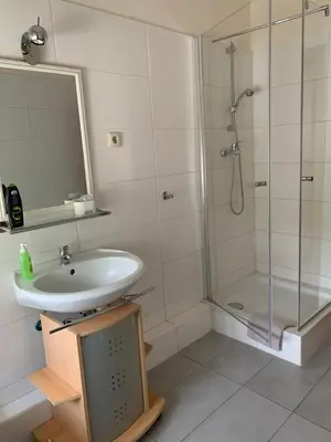 Ein Badezimmer in der Unterkunft Hotel am Freihafen