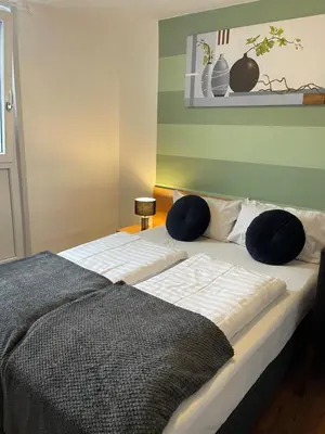 Ein Bett oder Betten in einem Zimmer der Unterkunft Residenz Hotel Wuppertal