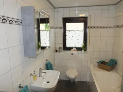 Ein Badezimmer in der Unterkunft Ferienwohnung Baumberge