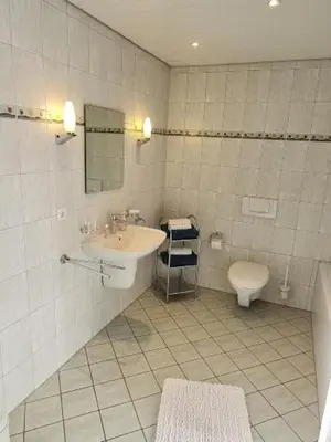 Ein Badezimmer in der Unterkunft ElHa's FeWo