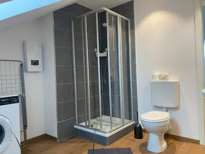 Ein Badezimmer in der Unterkunft Zimmervermietung Lösken